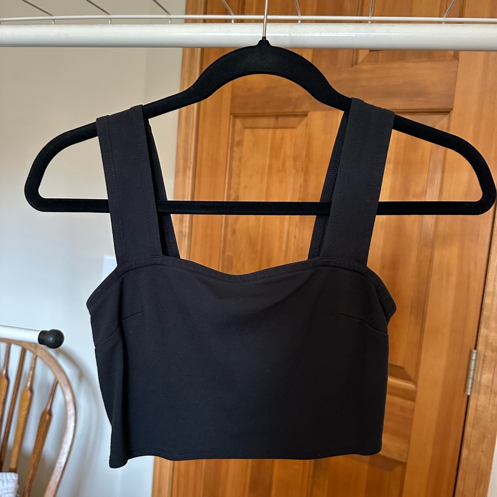 Urban Outfitters Black Cropped Tank Top